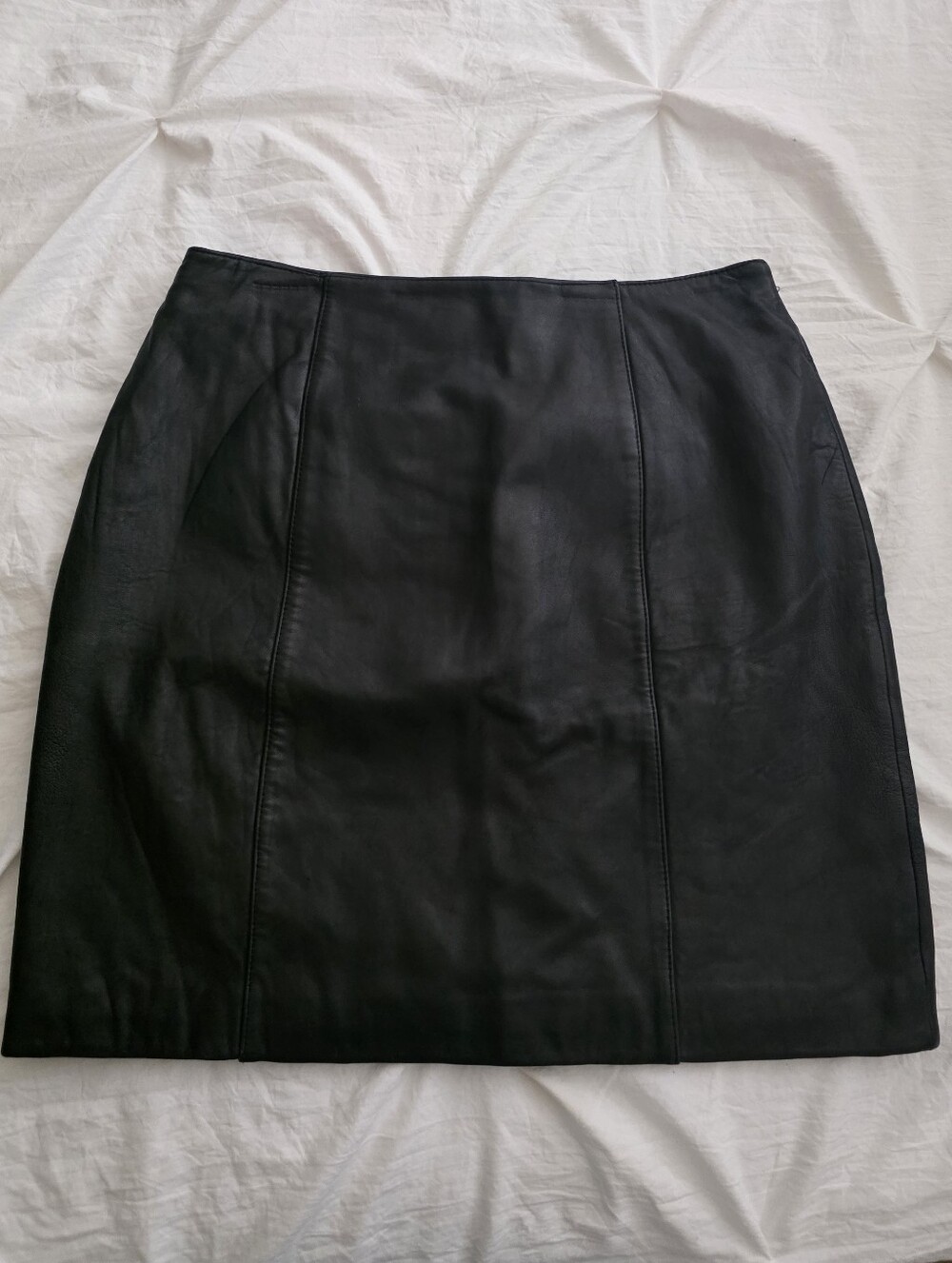 Mixit Black Leather Panel Pencil Skirt